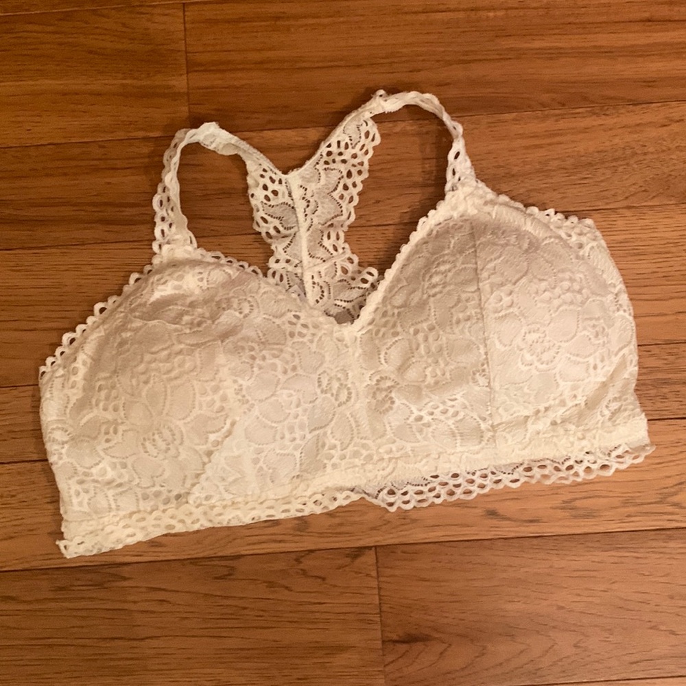 Womens Maurices Bralette SZ 2 XXL Cream